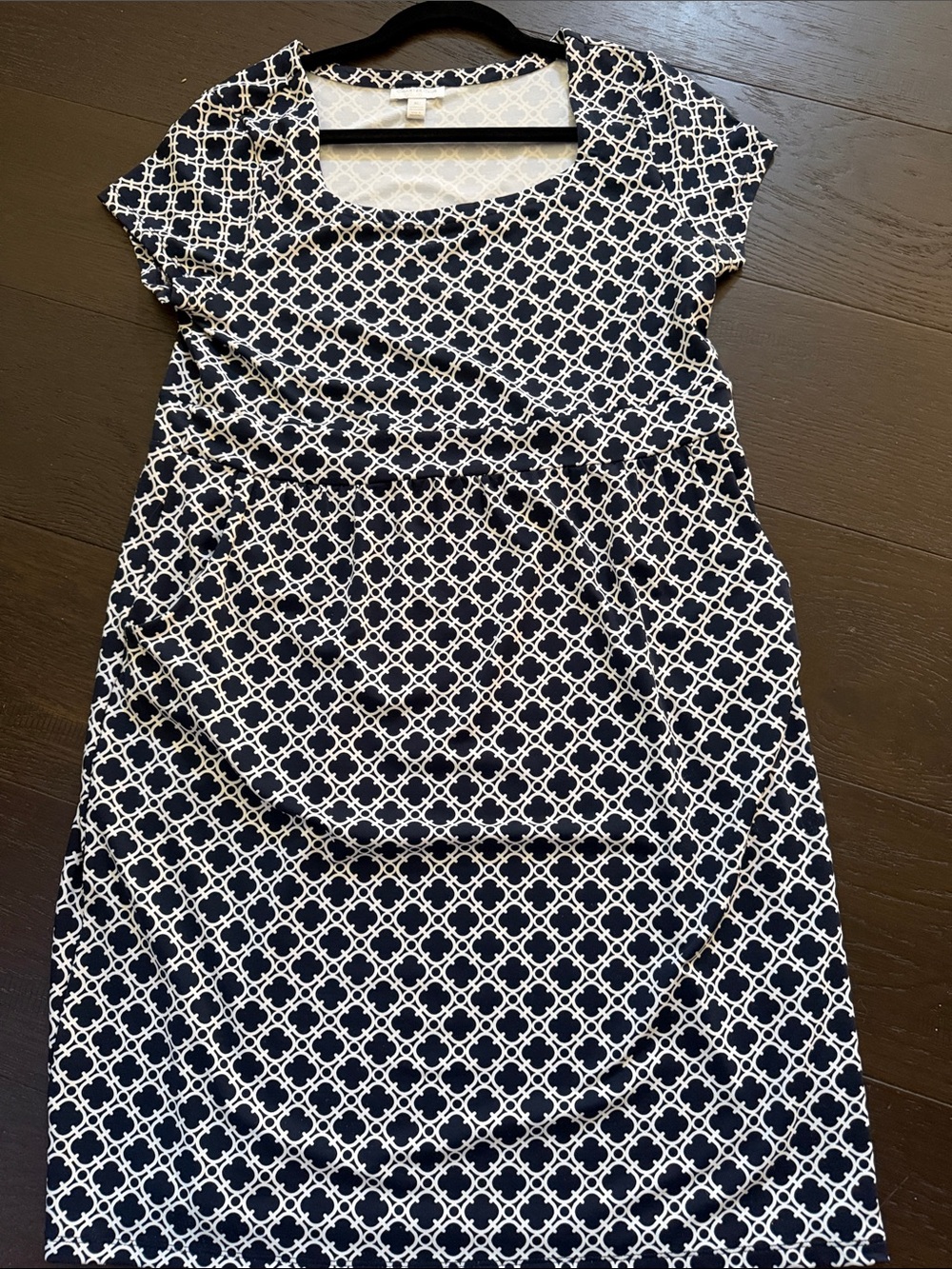 Charter Club Navy and White Patterned Girls' Dress